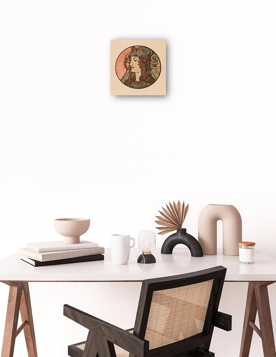 Cuadro decorativo Vidriera para la fachada de la boutique Fouquet IV técnica mixta Gente 3
