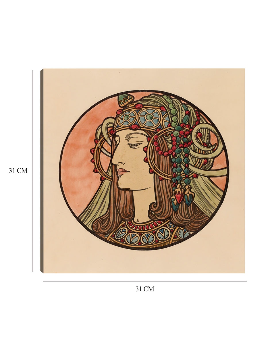 Cuadro decorativo Vidriera para la fachada de la boutique Fouquet IV técnica mixta Gente 2