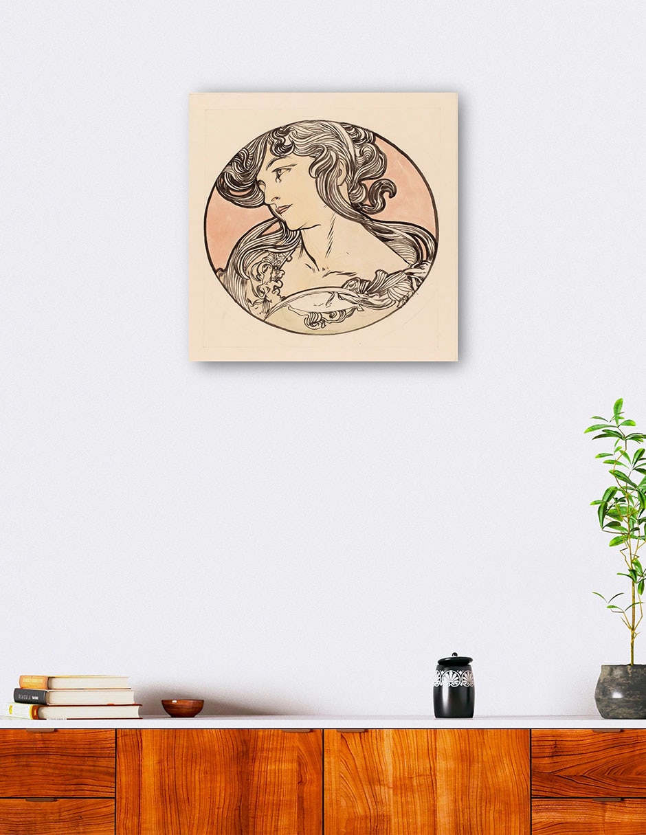 Cuadro decorativo Vidriera para la fachada de la boutique Fouquet VII técnica mixta Gente 4