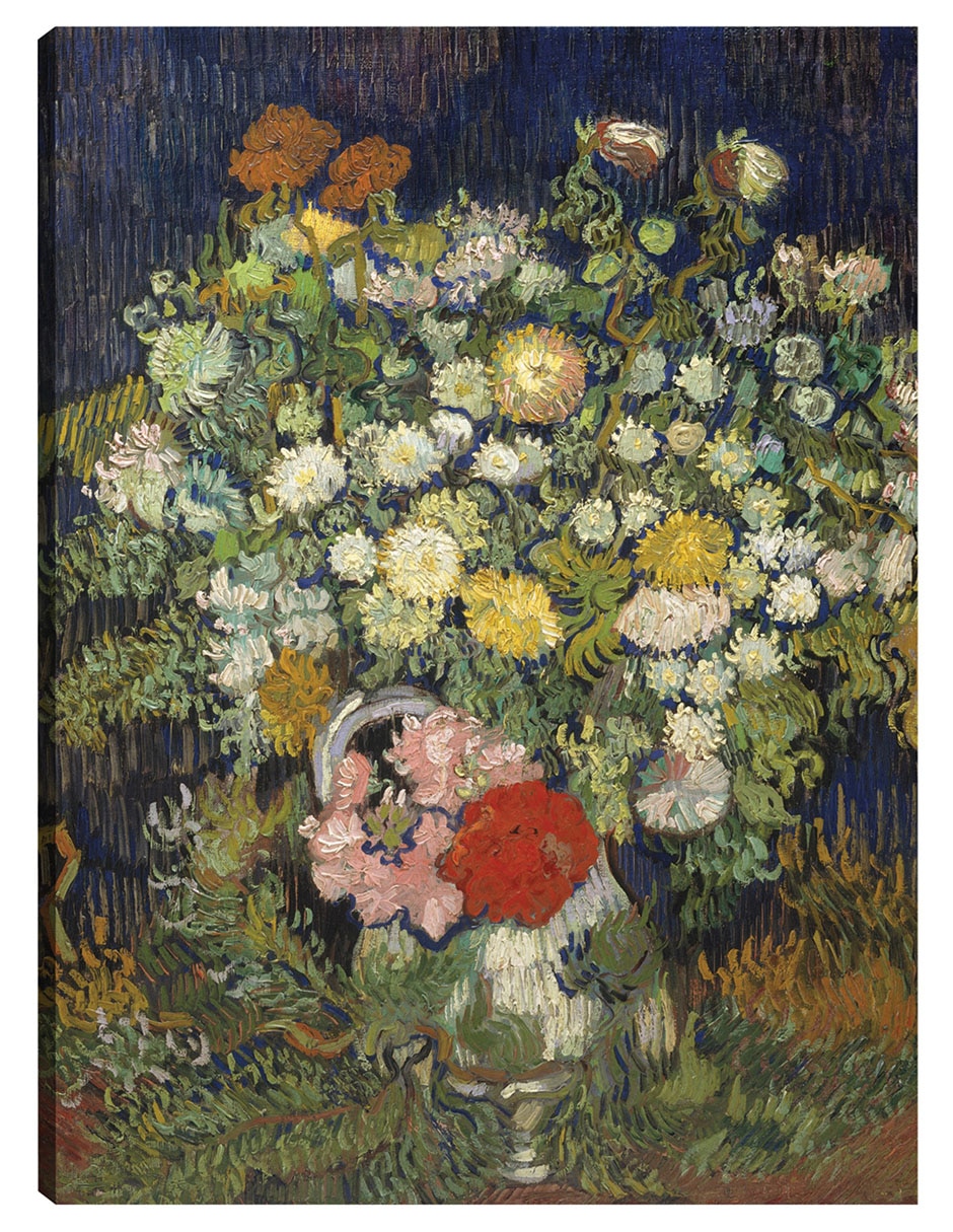 Cuadro decorativo Ramo de flores en un jarrón (1890) técnica mixta Arreglo Floral