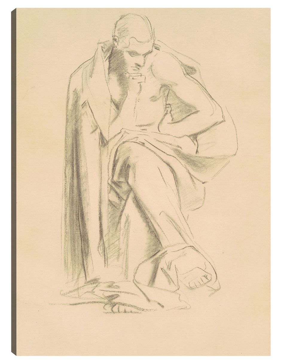 Cuadro decorativo estudio de filosofía (1922-1925) técnica mixta siluetas