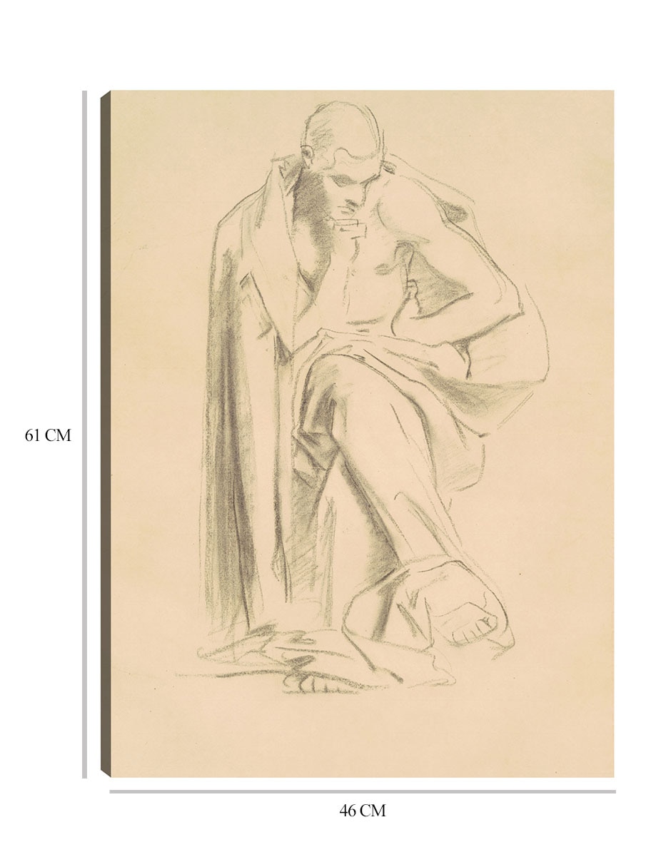 Cuadro decorativo estudio de filosofía (1922-1925) técnica mixta siluetas 2