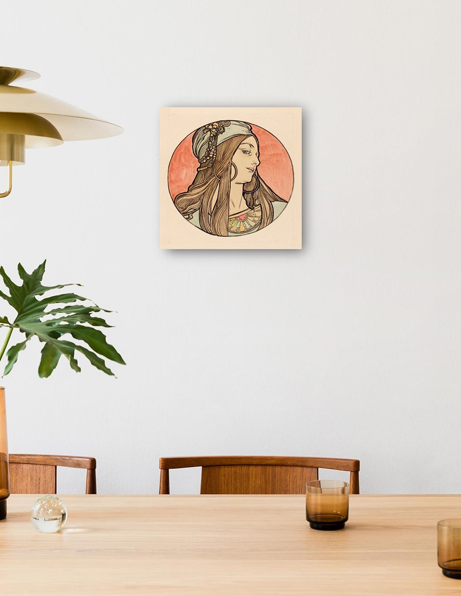 Cuadro decorativo Vidriera para la fachada de la boutique Fouquet II técnica mixta Gente 3