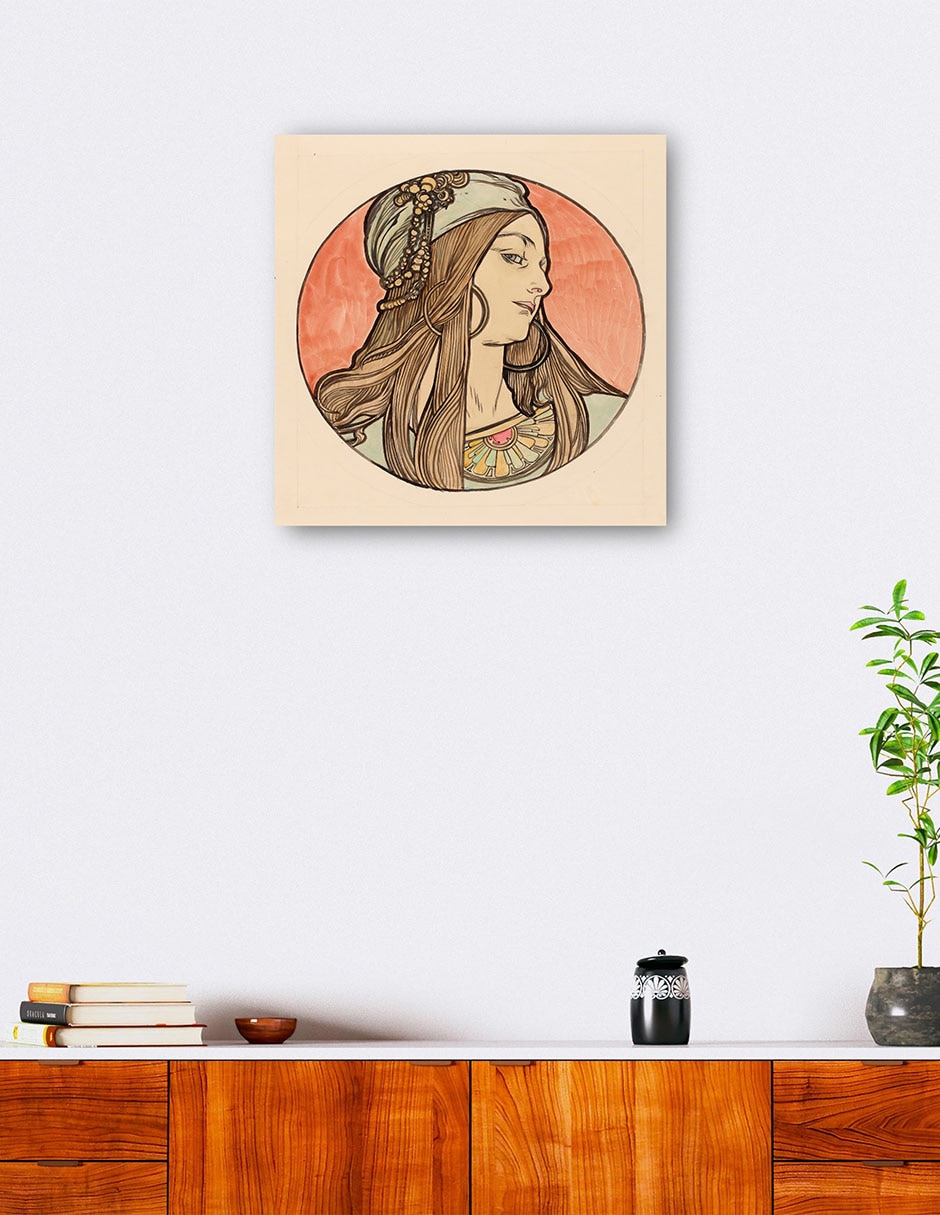 Cuadro decorativo Vidriera para la fachada de la boutique Fouquet II técnica mixta Gente 4