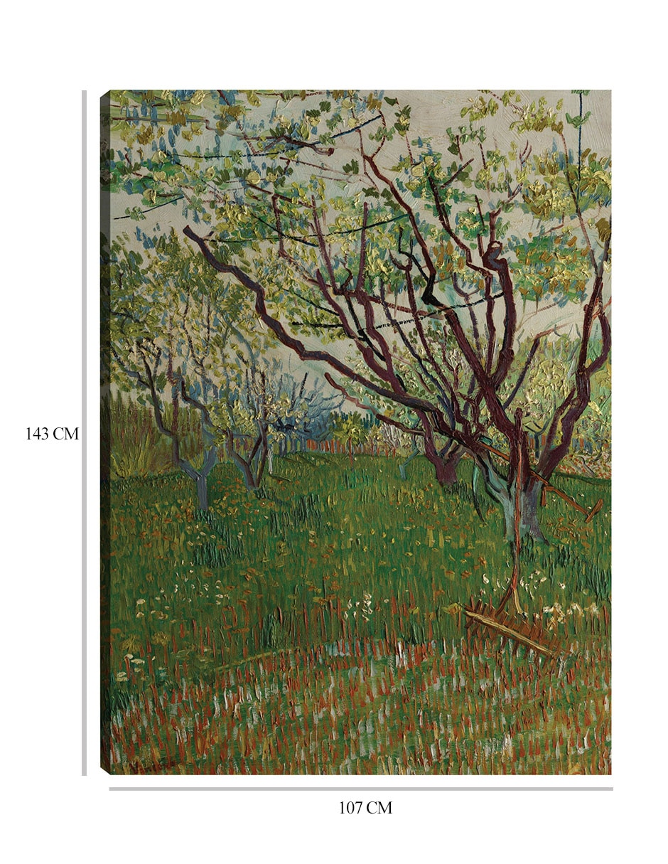 Cuadro decorativo El huerto floreciente (1888) técnica mixta Campos 2