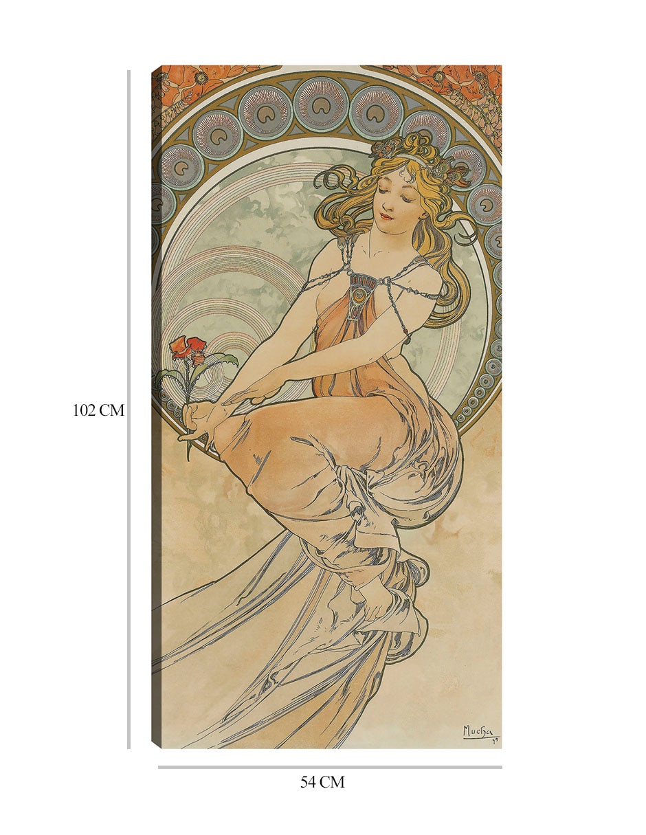 Cuadro decorativo Las artes 3 (1898) técnica mixta Gente 2