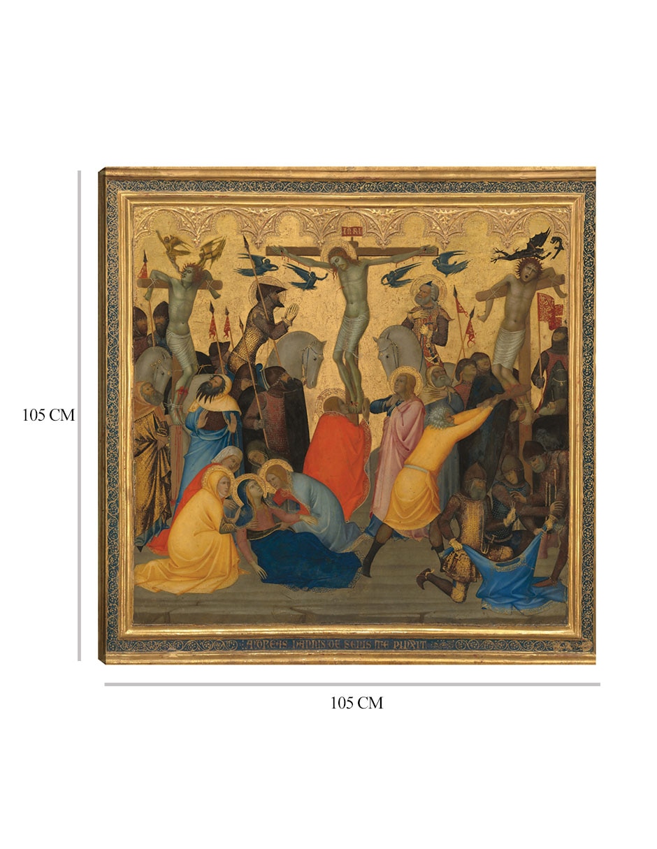 Cuadro decorativo Escenas de la Pasión de Cristo: La Crucifixión [panel central], década de 1380 técnica mixta Figuras Celestiales 2