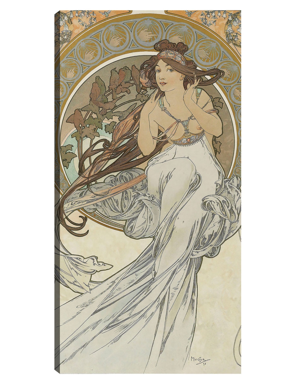 Cuadro decorativo Las artes 1 (1898) técnica mixta Gente