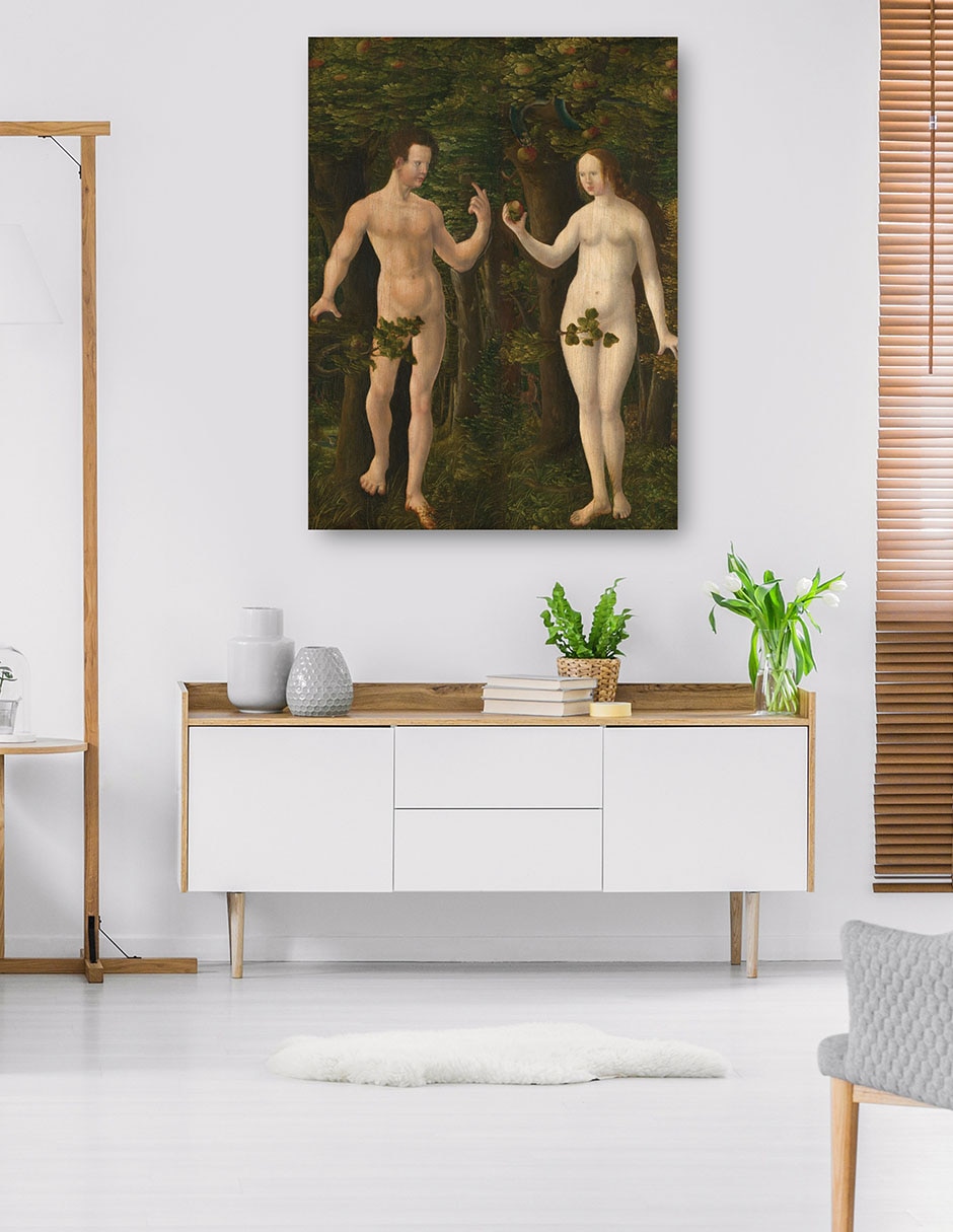 Cuadro decorativo La caída del hombre [panel central], c. 1535 técnica mixta Religión y Espiritualidad 4
