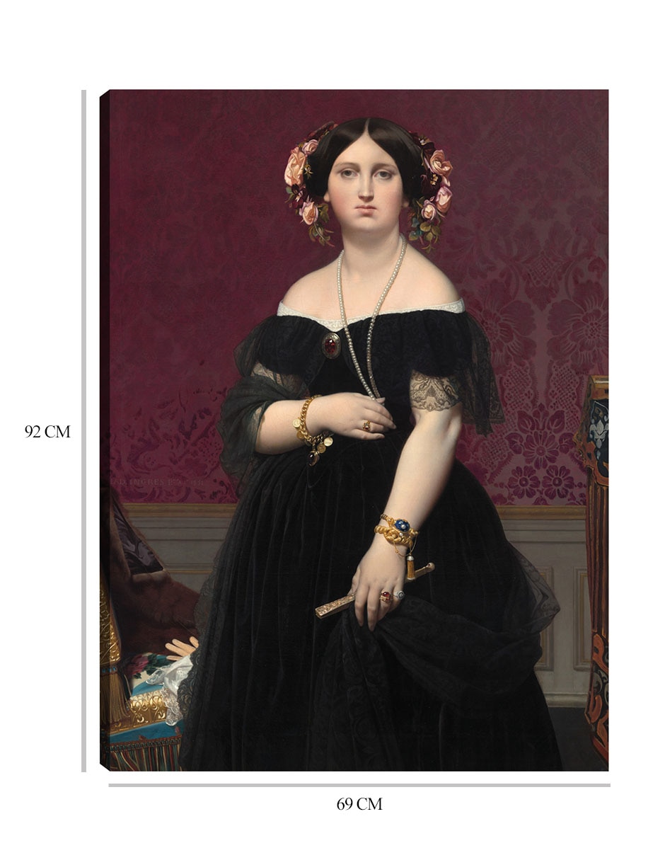 Cuadro decorativo Señora Moitessier c. 1851 técnica mixta Gente 2