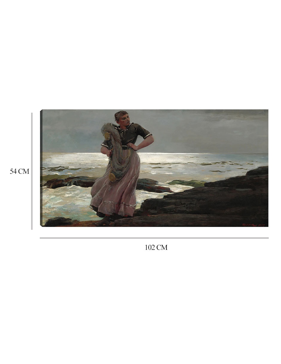 Cuadro decorativo Una luz en el mar (1897) técnica mixta Gente 7