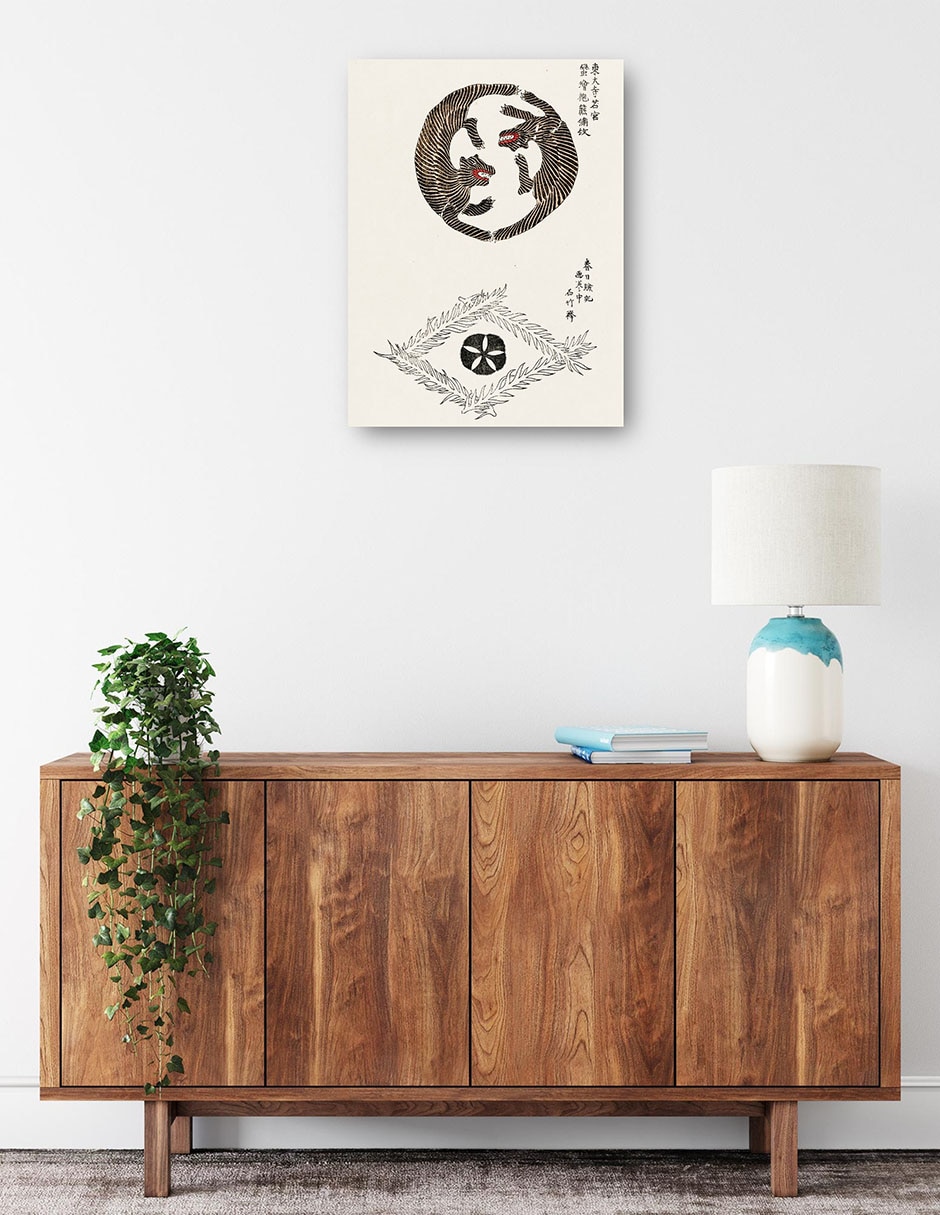 Cuadro decorativo técnica mixta Formas 3