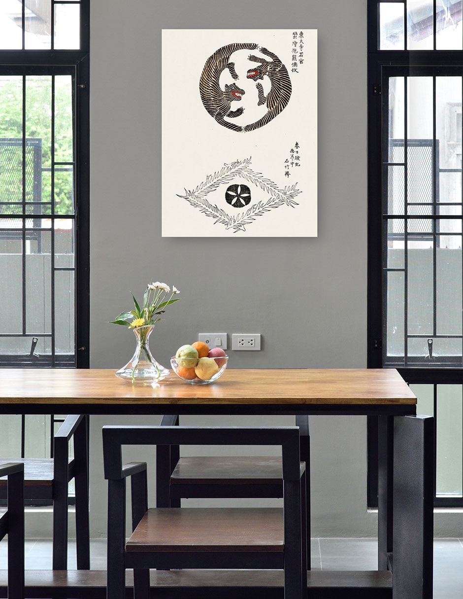 Cuadro decorativo técnica mixta Formas 4