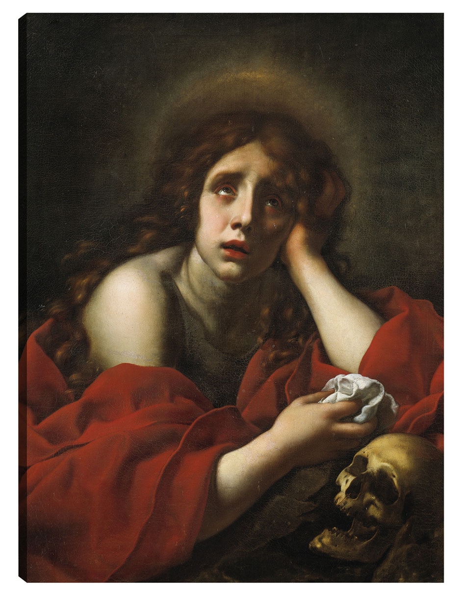 Cuadro decorativo La Penitente María Magdalena técnica mixta Figuras Celestiales