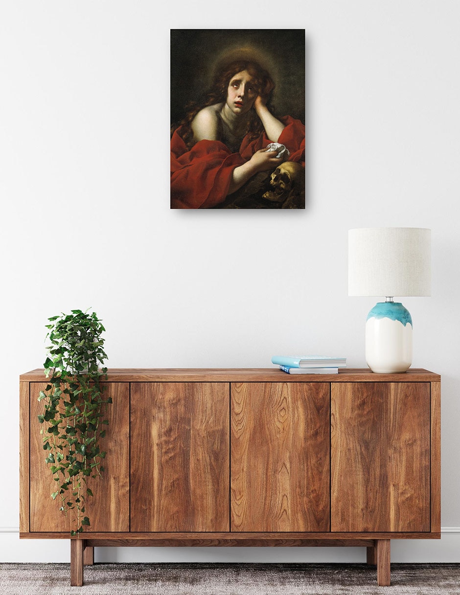Cuadro decorativo La Penitente María Magdalena técnica mixta Figuras Celestiales 3