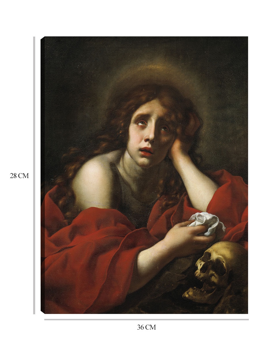 Cuadro decorativo La Penitente María Magdalena técnica mixta Figuras Celestiales 2