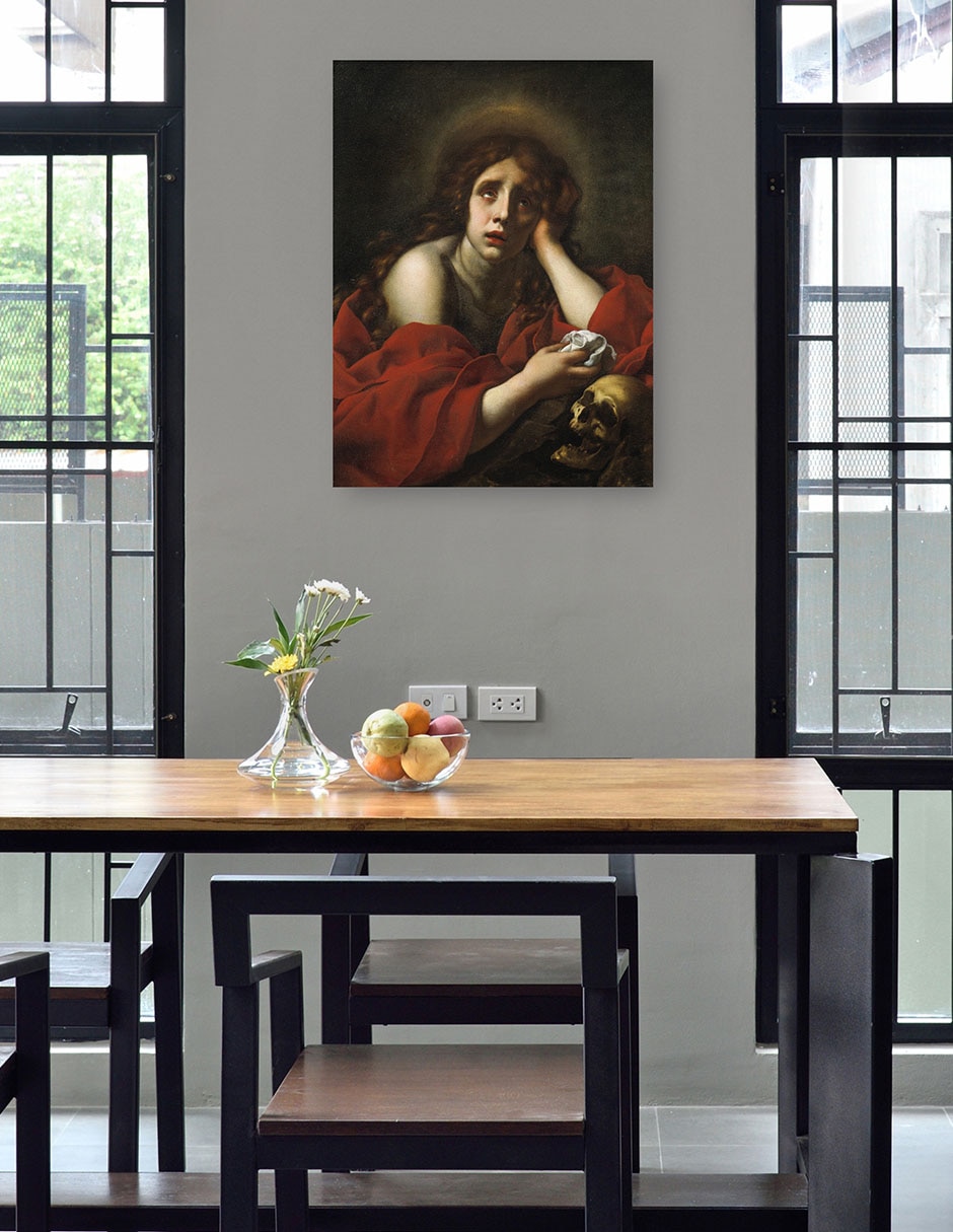 Cuadro decorativo La Penitente María Magdalena técnica mixta Figuras Celestiales 5