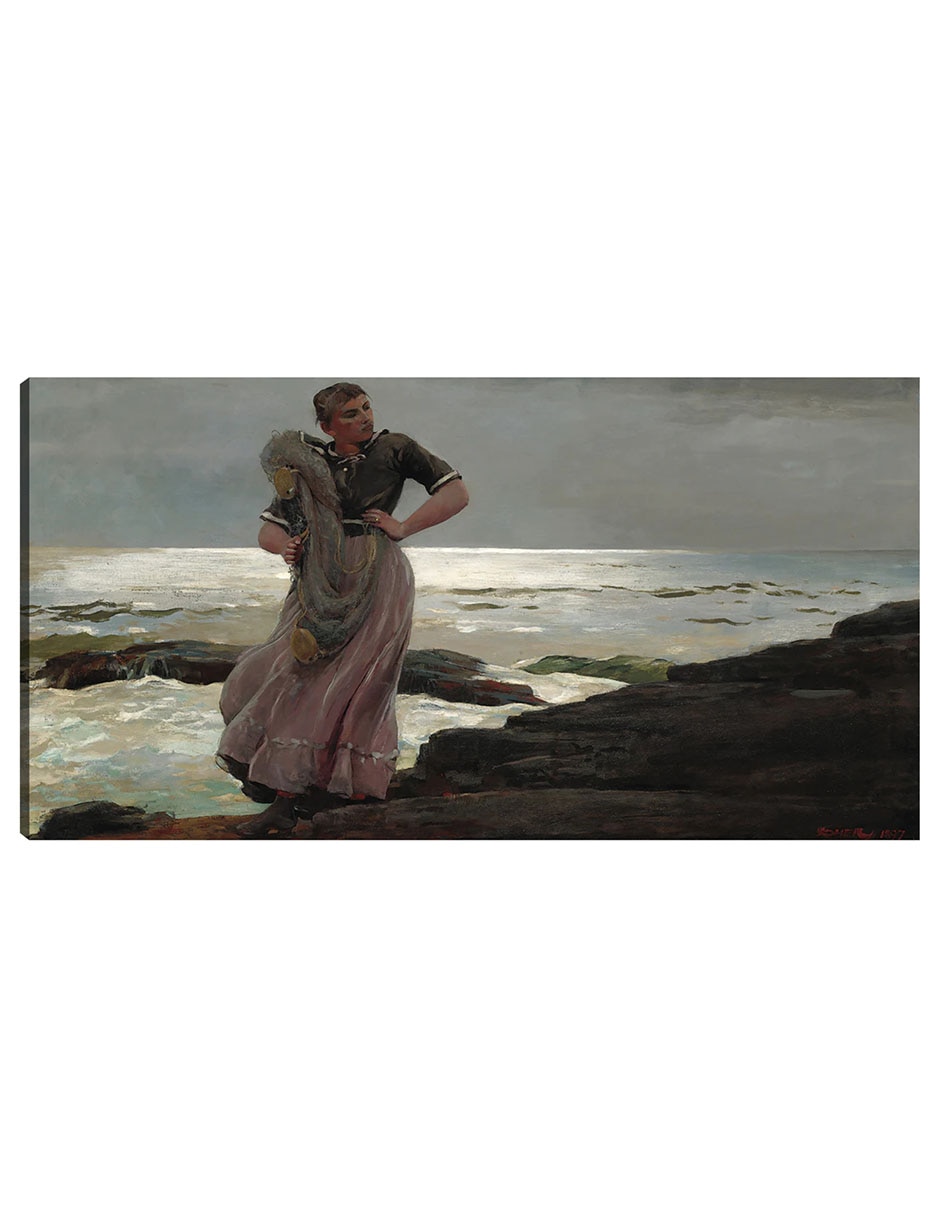 Cuadro decorativo Una luz en el mar (1897) técnica mixta Gente Cuadro decorativo Una luz en el mar (1897) técnica mixta Gente