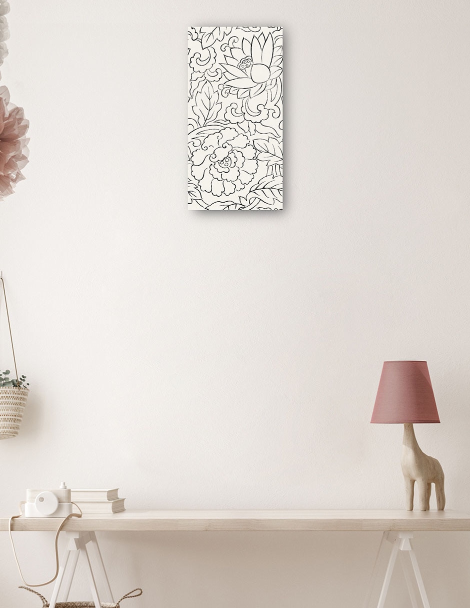 Cuadro decorativo técnica mixta Floración 3
