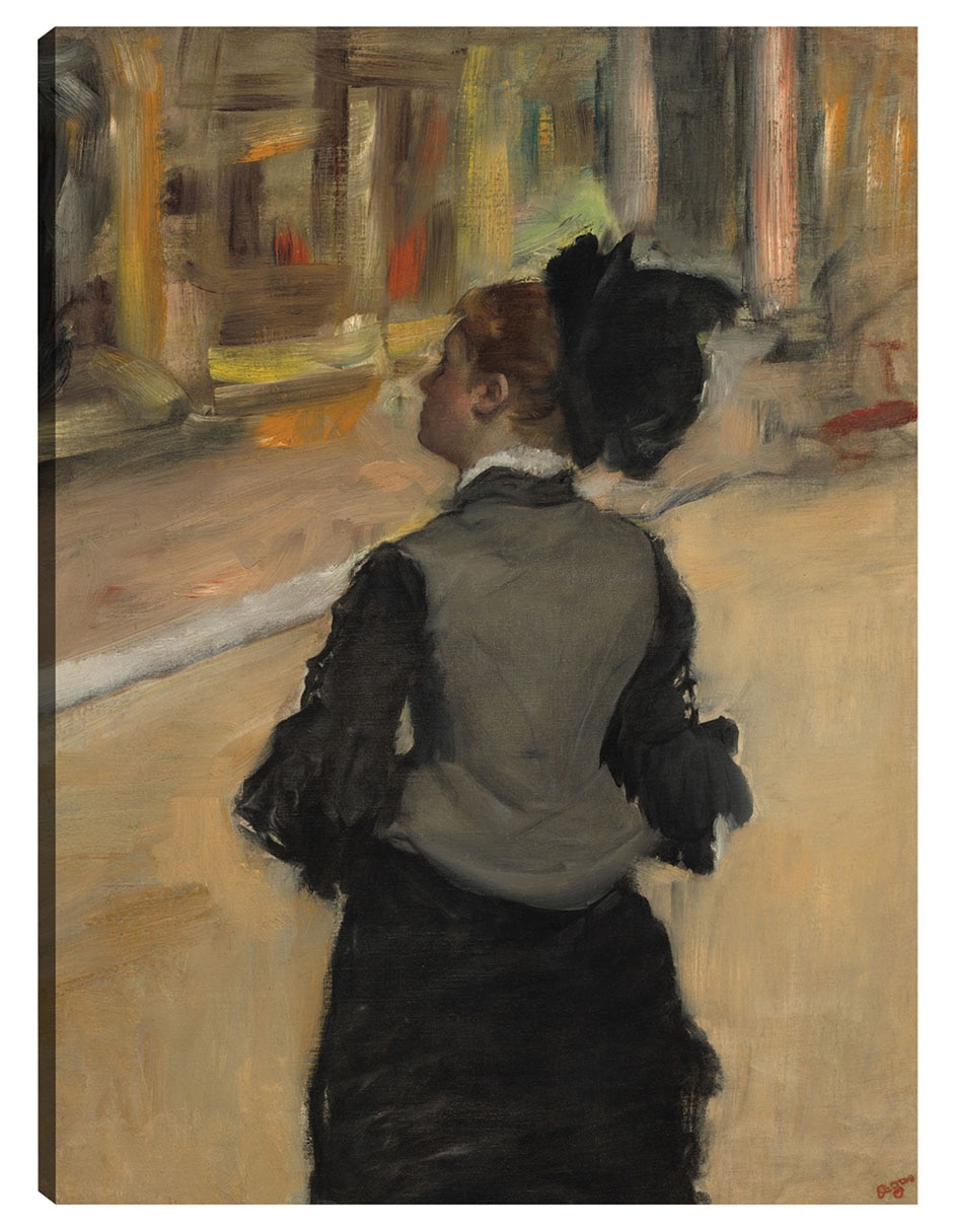Cuadro decorativo Mujer vista desde atrás (visita a un museo), c. 1879-1885 técnica mixta Gente