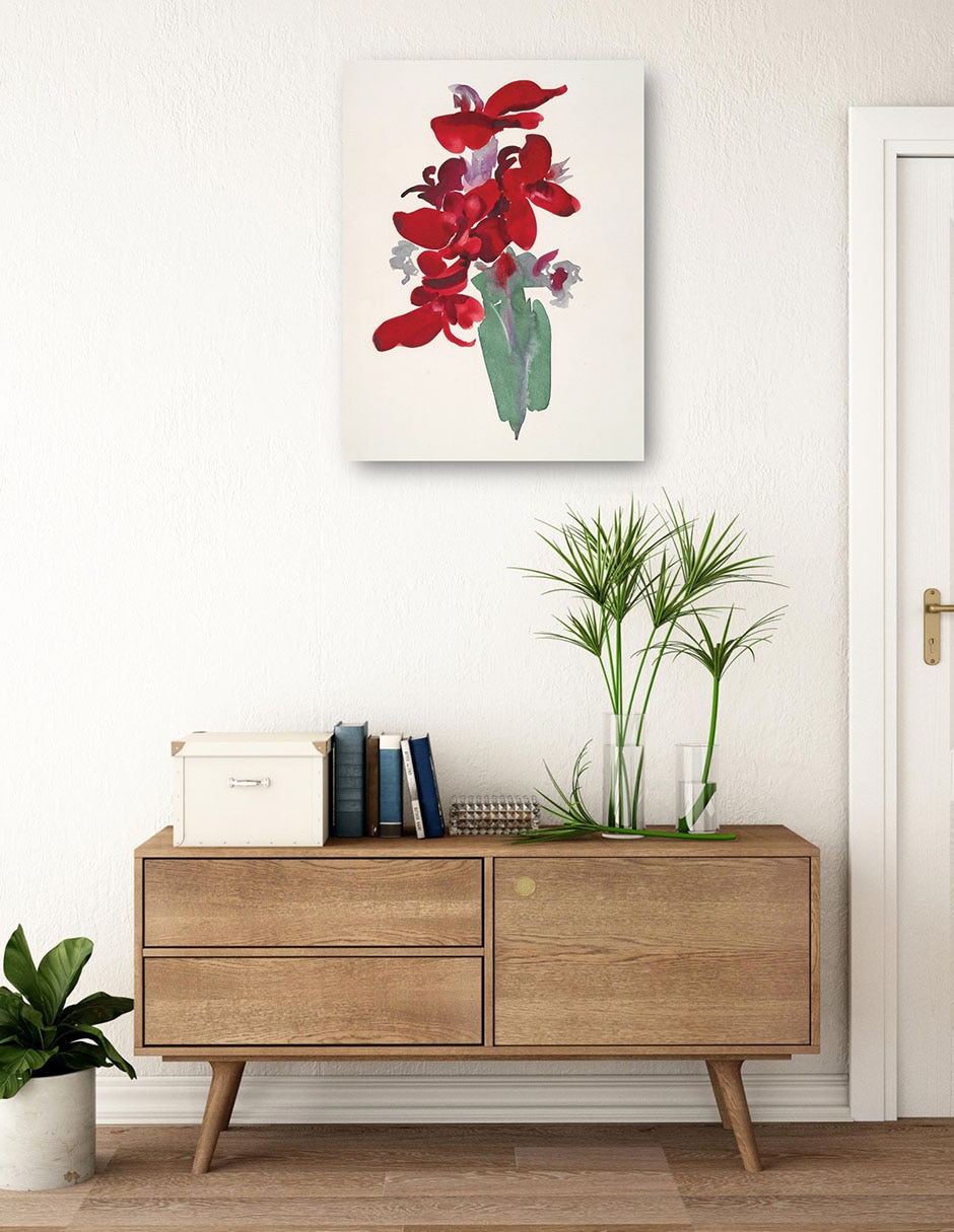 Cuadro decorativo Canna roja (1915) técnica mixta Floreros 3