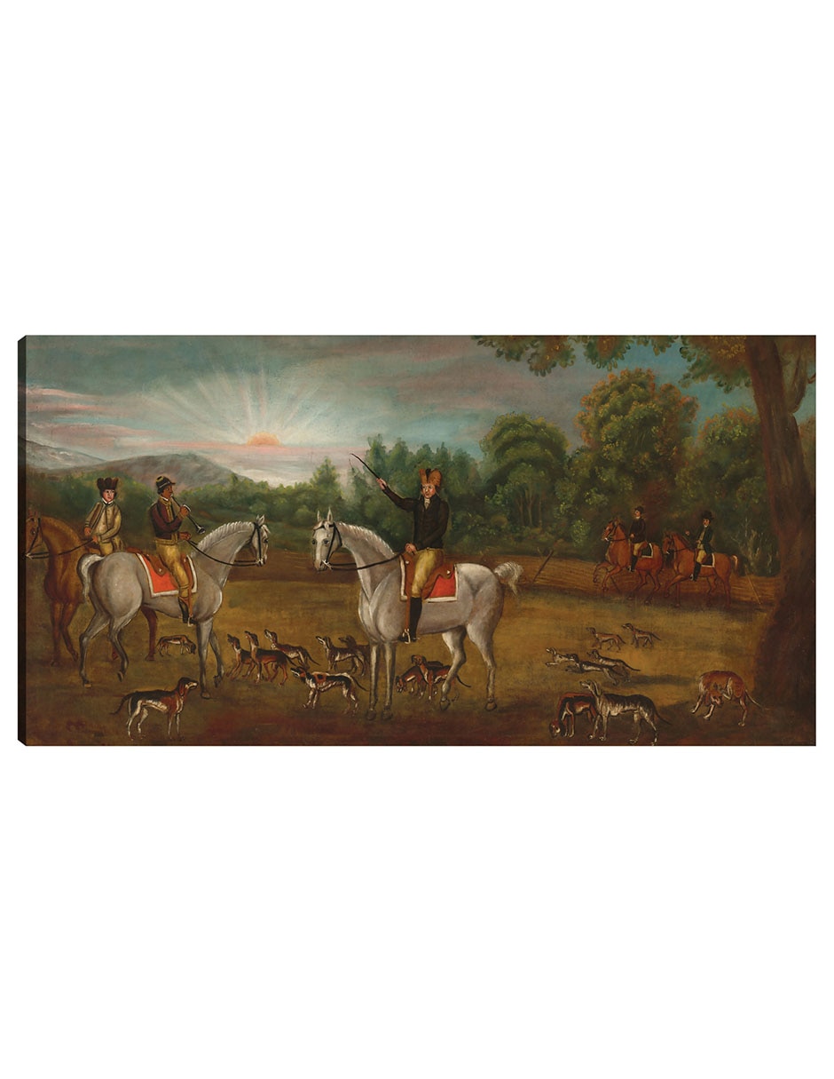 Cuadro decorativo El inicio de la caza, c. 1800 técnica mixta Gente