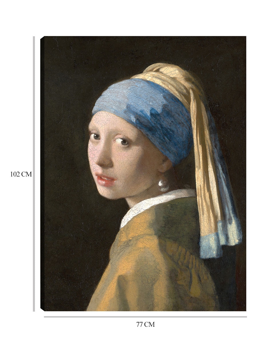 Cuadro decorativo La muchacha del pendiente de perla (c. 1665) técnica mixta Gente 2
