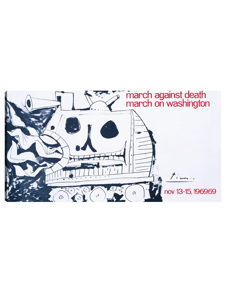 Cuadro decorativo Marcha contra la muerte, marcha sobre Washington, 13-15 de noviembre de 1969 (1969) técnica mixta Publicidad
