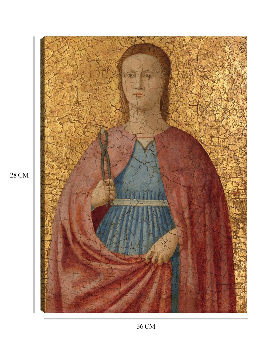 Cuadro decorativo Santa Apolonia técnica mixta Figuras Celestiales 2
