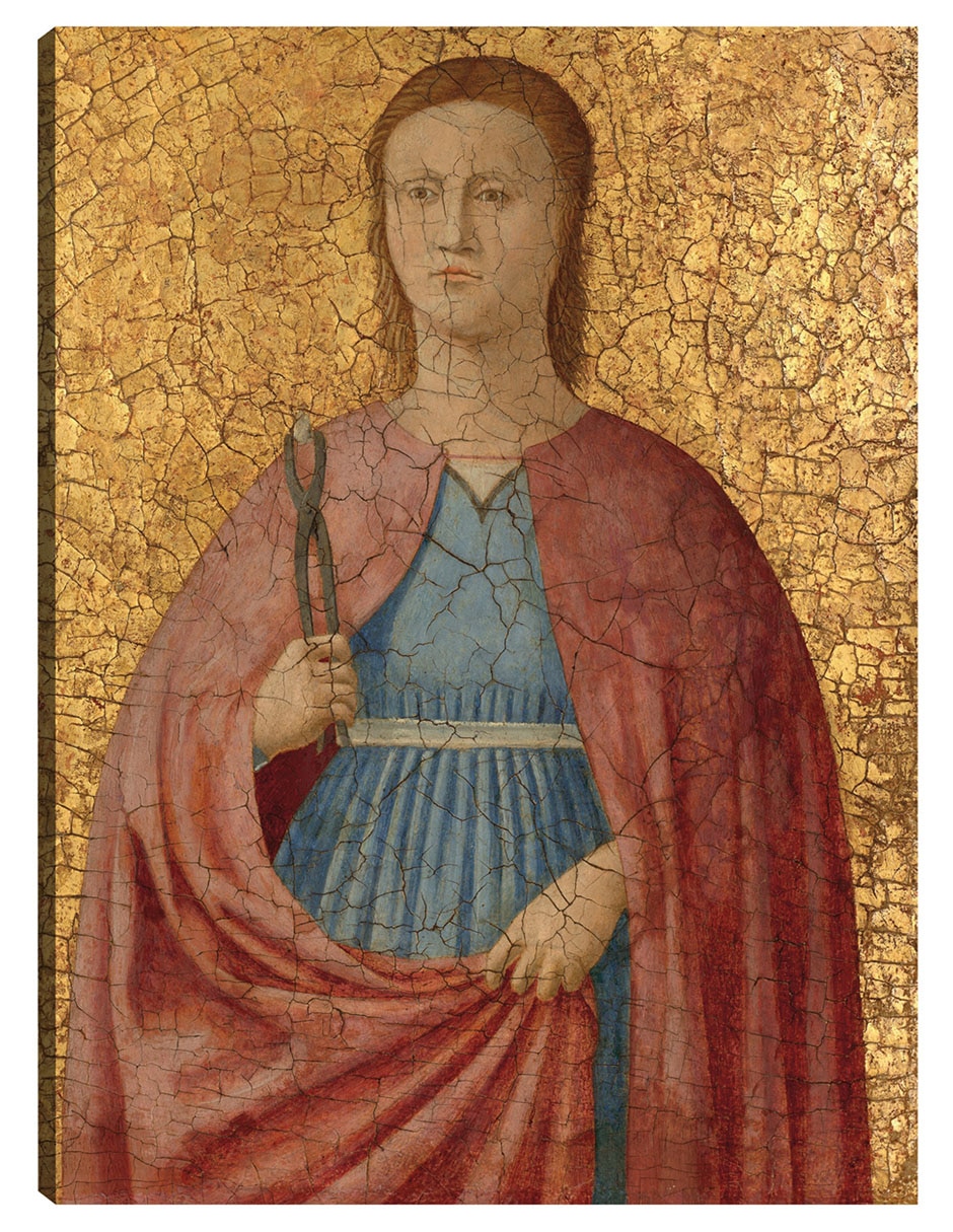 Cuadro decorativo Santa Apolonia técnica mixta Figuras Celestiales Cuadro decorativo Santa Apolonia técnica mixta Figuras Celestiales