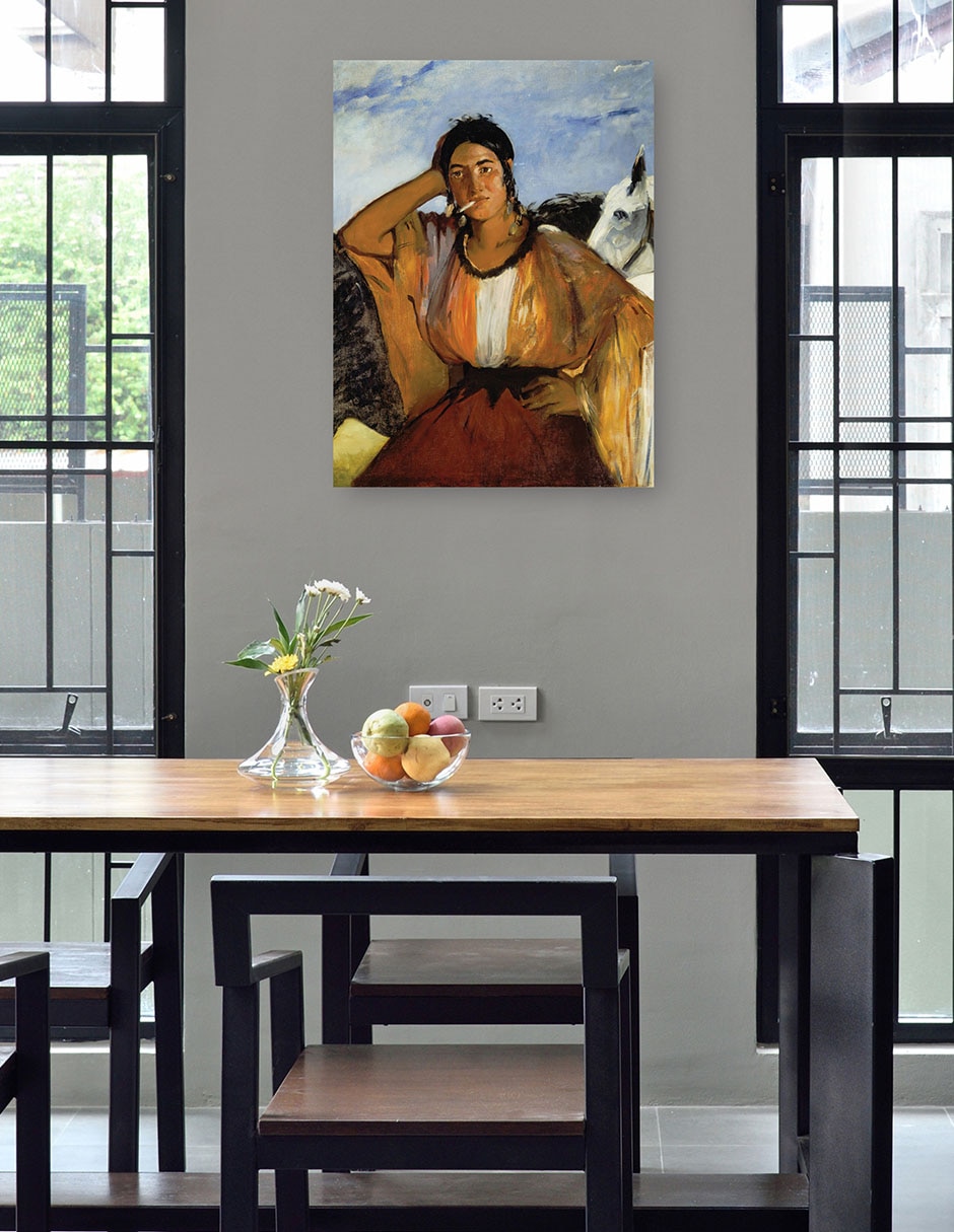 Cuadro decorativo Gitano con un cigarrillo técnica mixta Gente 3