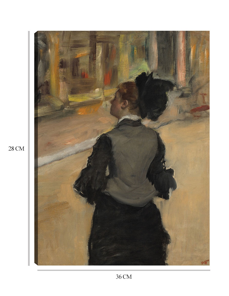 Cuadro decorativo Mujer vista desde atrás (visita a un museo), c. 1879-1885 técnica mixta Gente 2