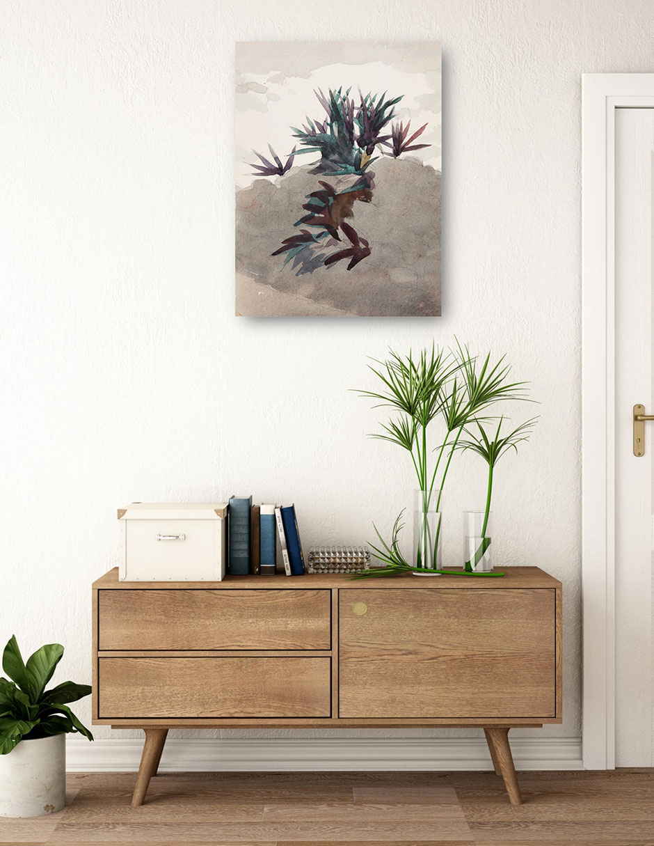 Cuadro decorativo Ladera con macizos de maguey (1898-1899) técnica mixta Formas 4