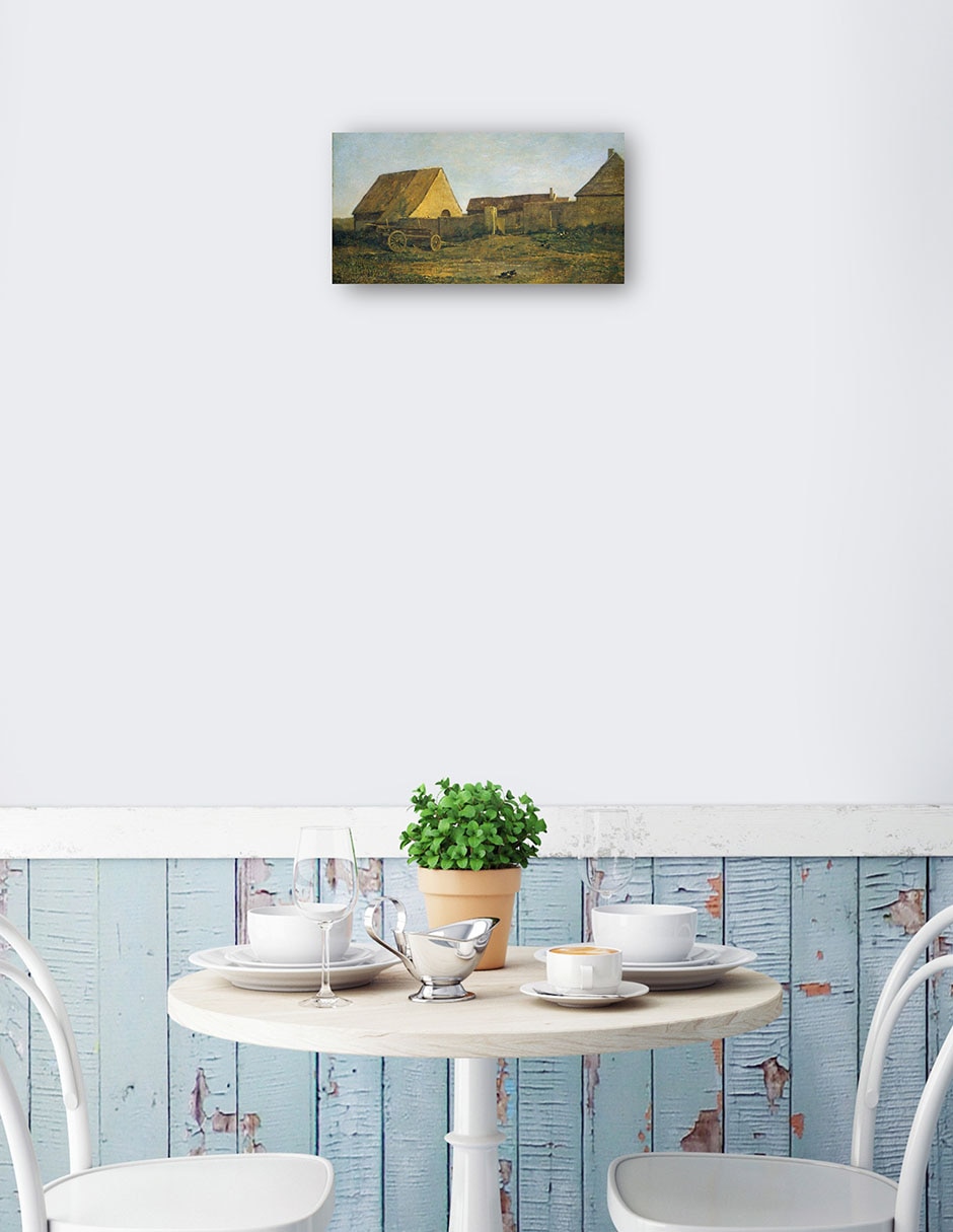 Cuadro decorativo La Granja 1855 técnica mixta Campos 3