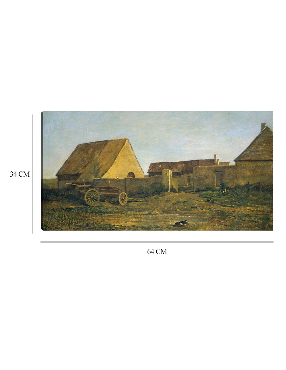 Cuadro decorativo La Granja 1855 técnica mixta Campos 3