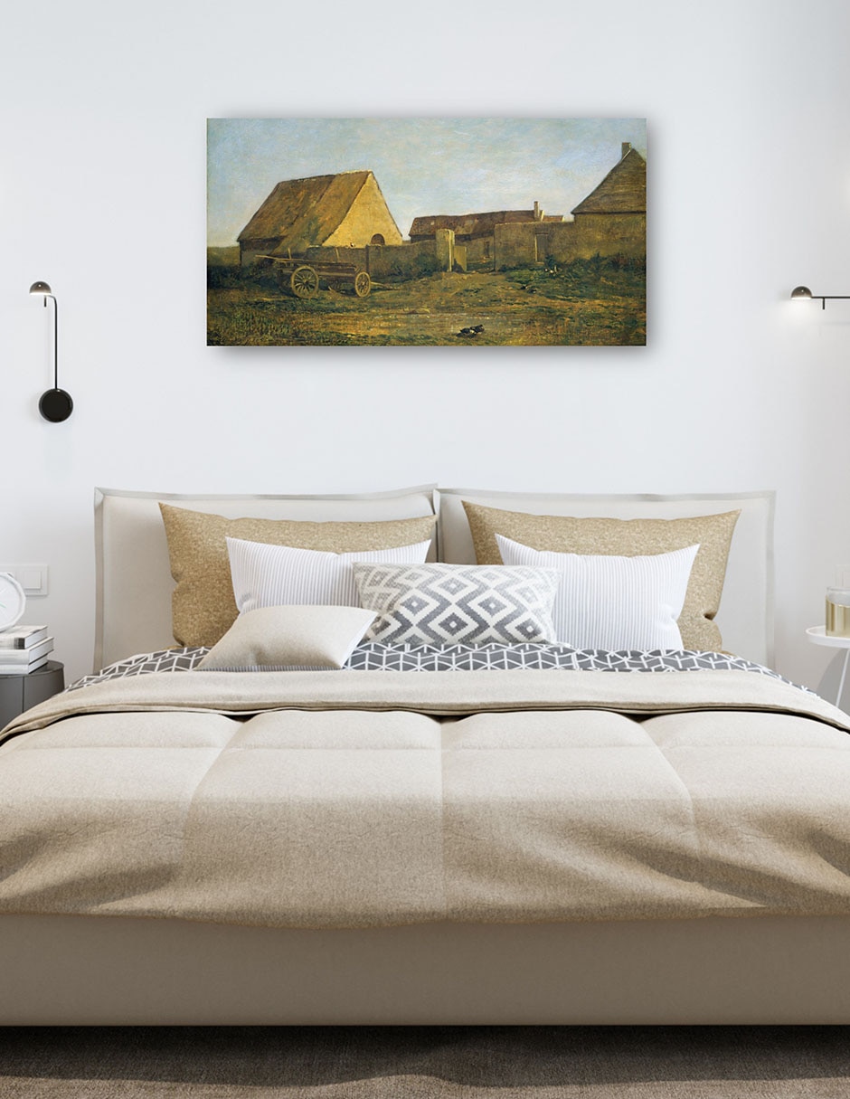 Cuadro decorativo La Granja 1855 técnica mixta Campos 5