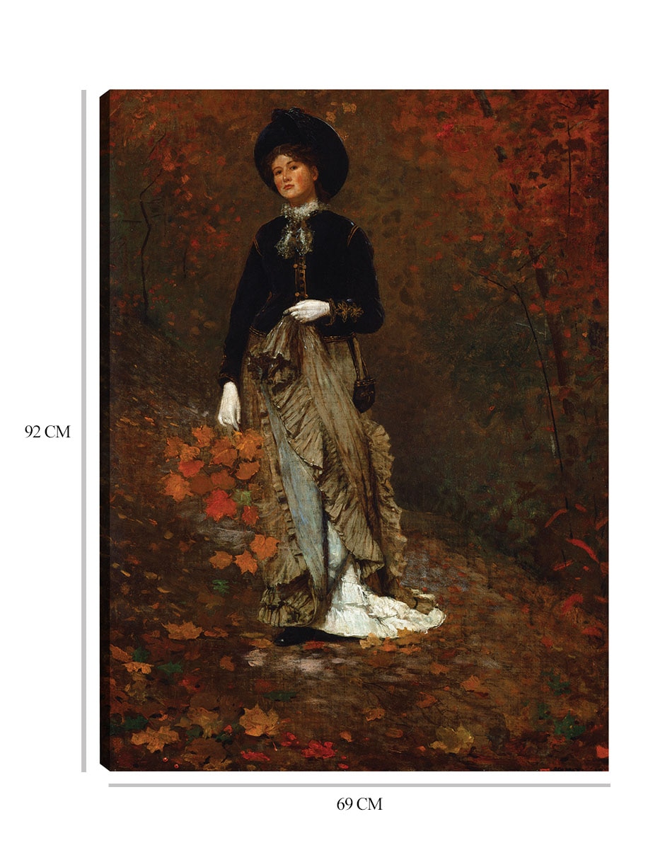Cuadro decorativo Otoño (1877) técnica mixta Gente 2