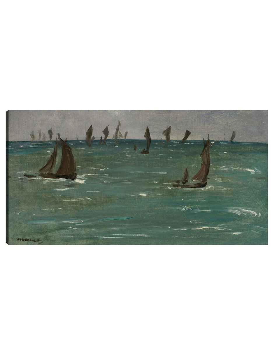 Cuadro decorativo Barcos en Berck-sur-Mer (1873) técnica mixta Navegación Cuadro decorativo Barcos en Berck-sur-Mer (1873) técnica mixta Navegación