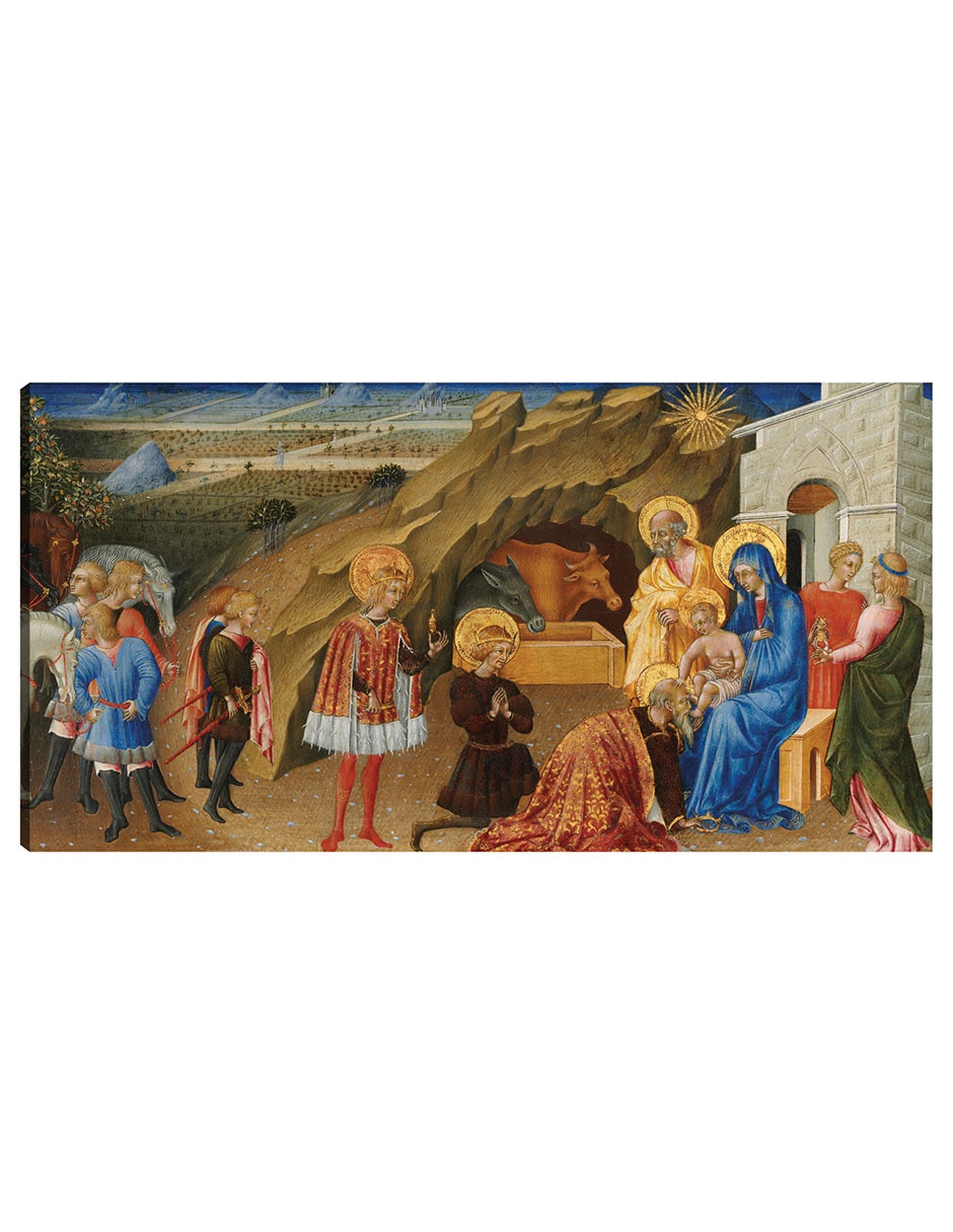 Cuadro decorativo La Adoración de los Magos c. 1450 técnica mixta Pesebre