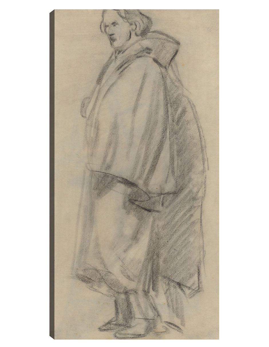 Cuadro decorativo Hombre con capa (verso) (1852-1858) técnica mixta Gente Cuadro decorativo Hombre con capa (verso) (1852-1858) técnica mixta Gente