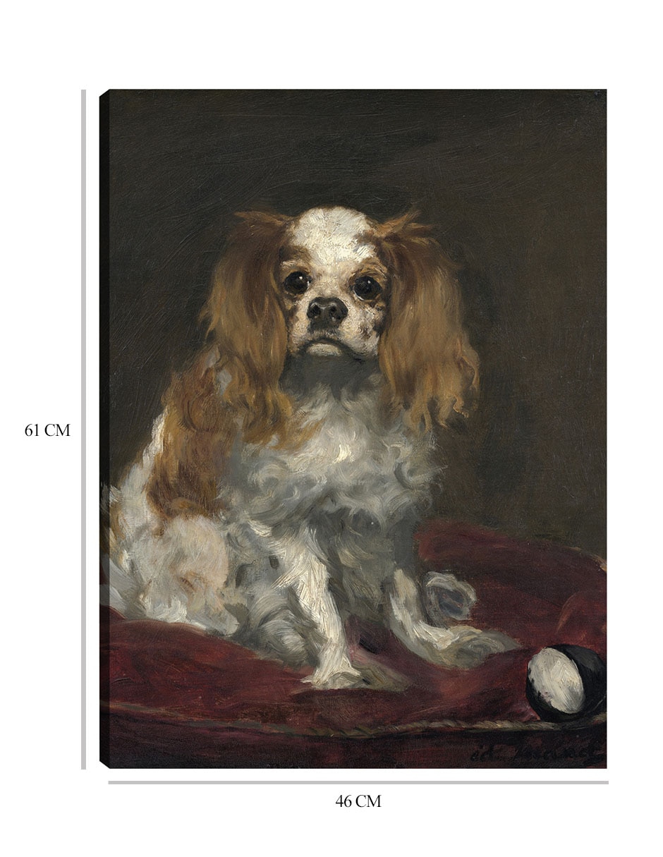 Cuadro decorativo Un rey Charles Spaniel (c. 1866) técnica mixta Animales Domésticos 2