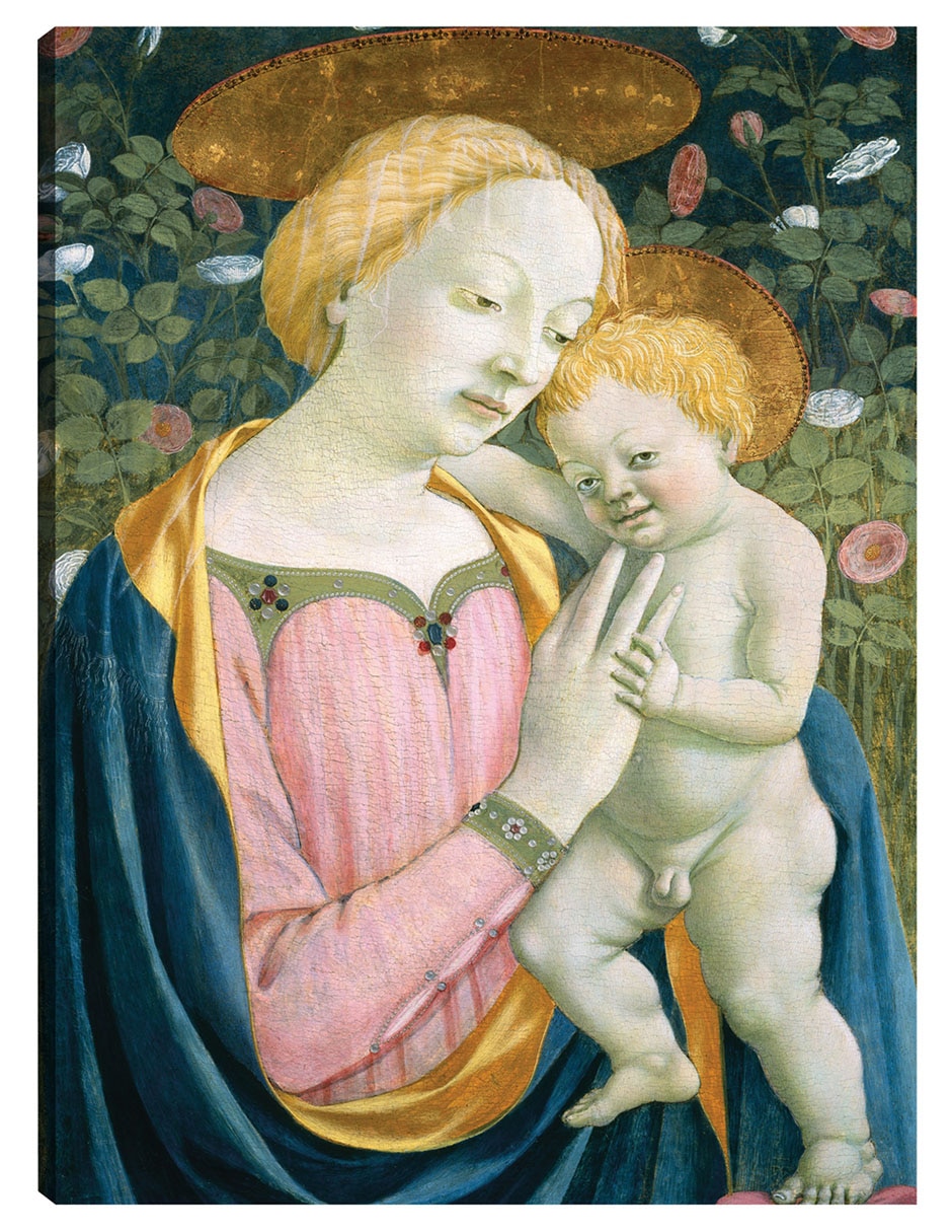 Cuadro decorativo La Virgen y el Niño c. 1445/1450 técnica mixta Vírgenes