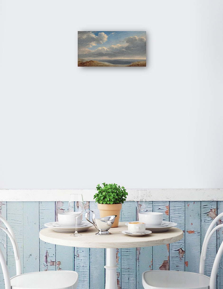Cuadro decorativo Estudio de las nubes sobre la campaña romana técnica mixta Nubes 2
