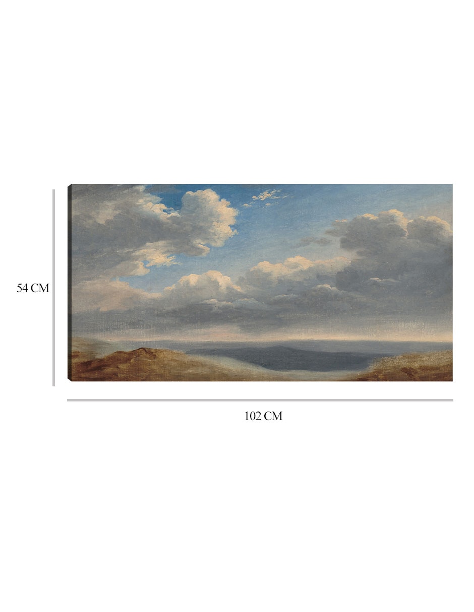 Cuadro decorativo Estudio de las nubes sobre la campaña romana técnica mixta Nubes 3