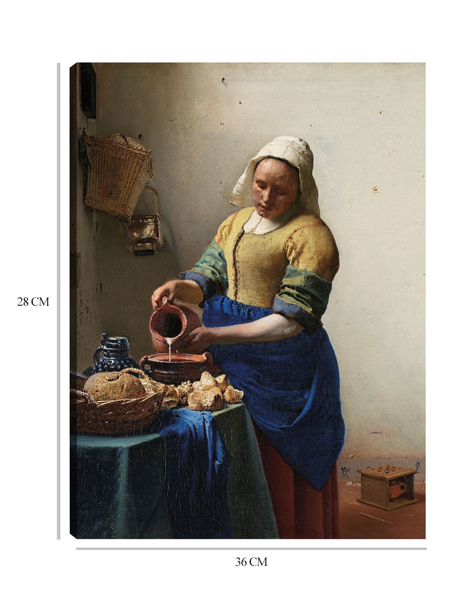 Cuadro decorativo La lechera (c. 1660) técnica mixta Gente 7