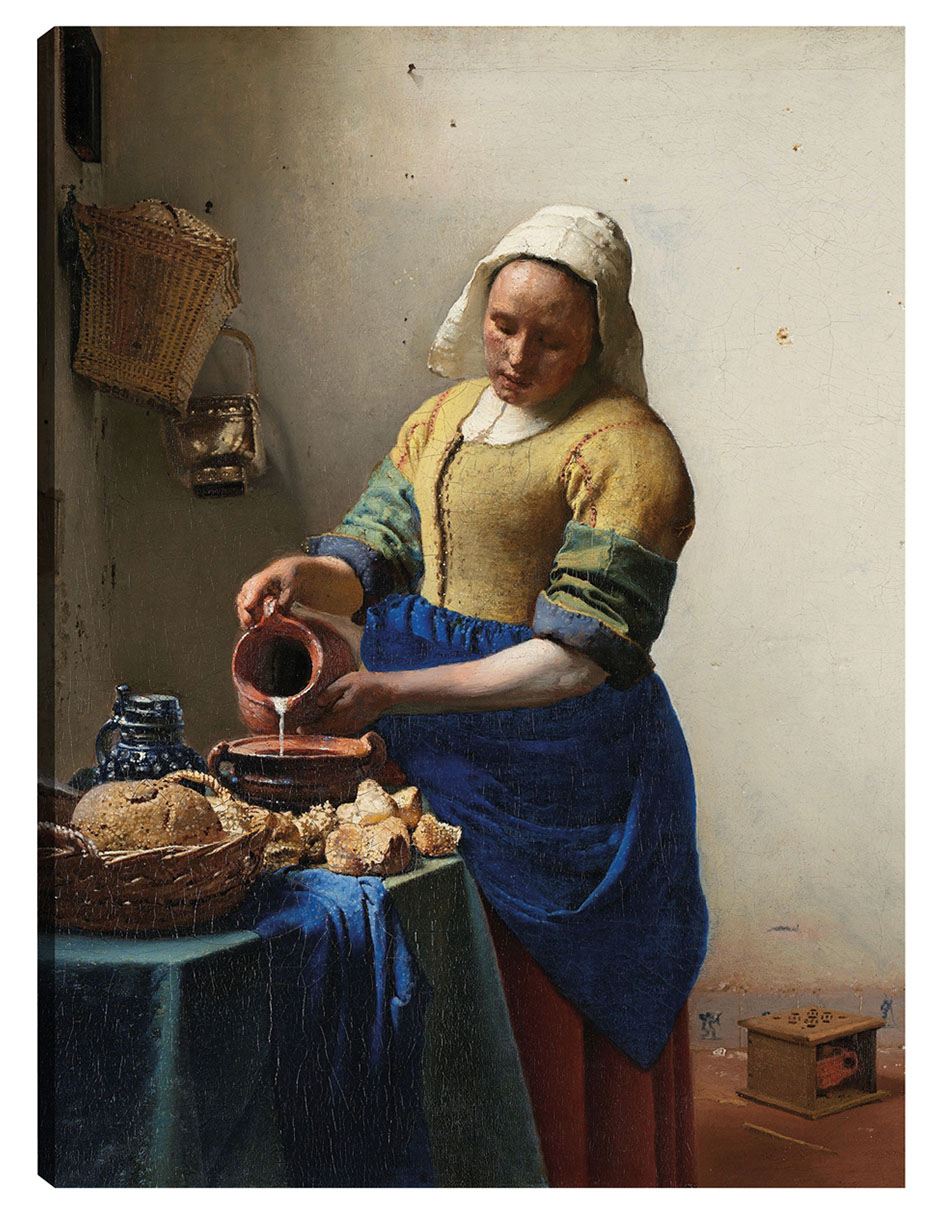 Cuadro decorativo La lechera (c. 1660) técnica mixta Gente