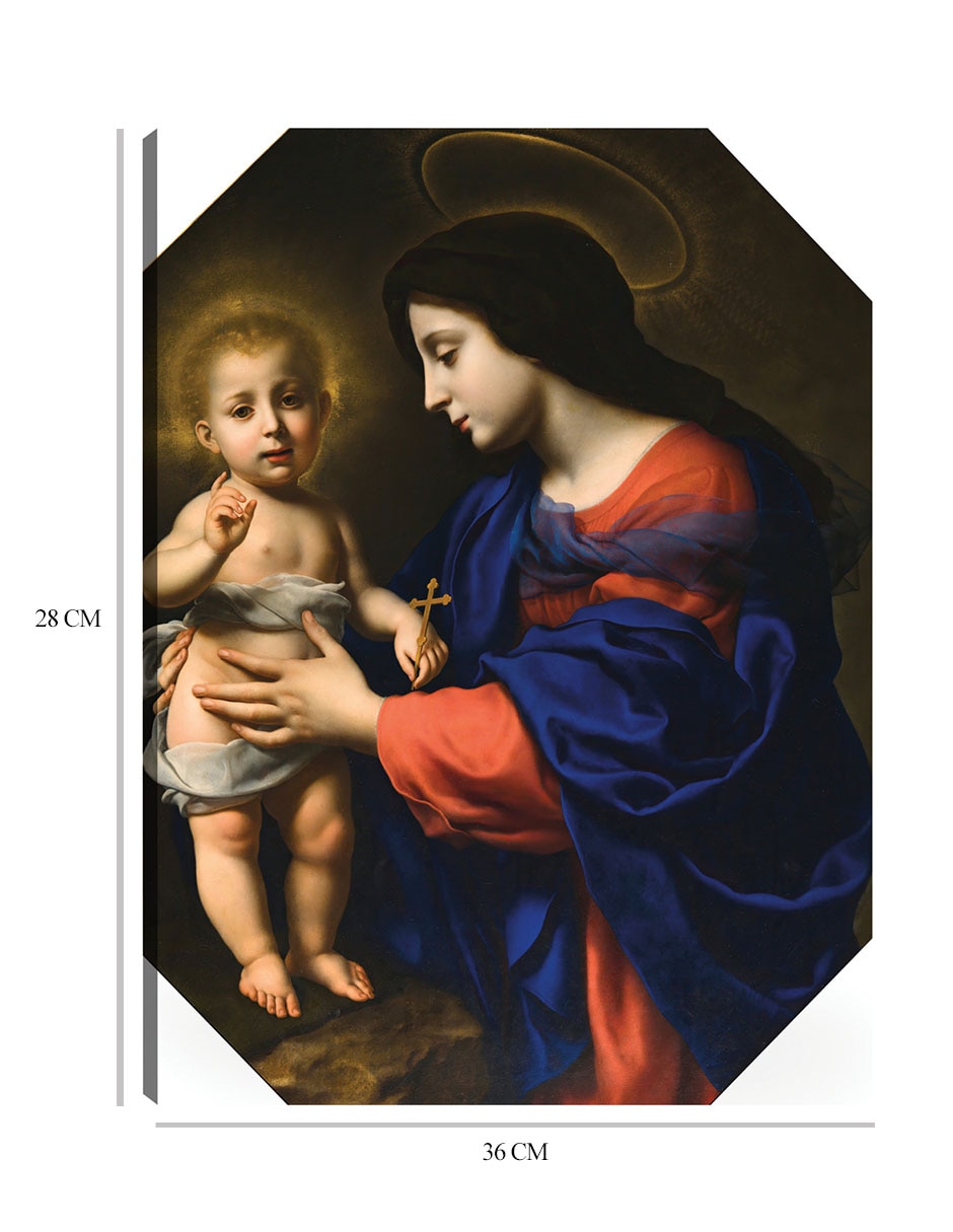 Cuadro decorativo La Virgen y el Niño (1651) técnica mixta Vírgenes 2