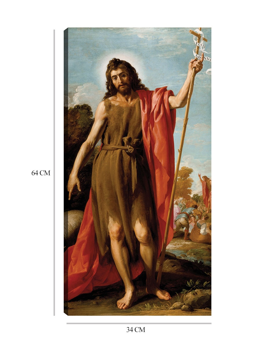 Cuadro decorativo San Juan Bautista en el desierto (1635) técnica mixta Figuras Celestiales 2