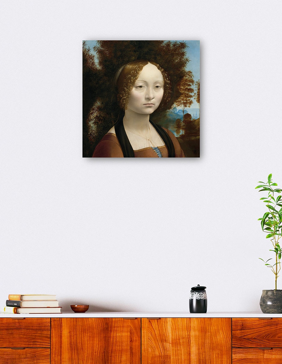 Cuadro decorativo Ginevra de' Benci [anverso], c. (1474-1478) técnica mixta Gente 4