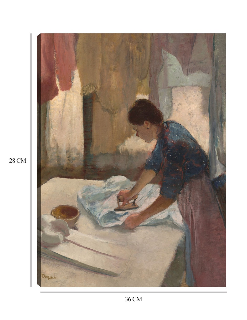 Cuadro decorativo Mujer planchando (nga.gov) técnica mixta Gente 3